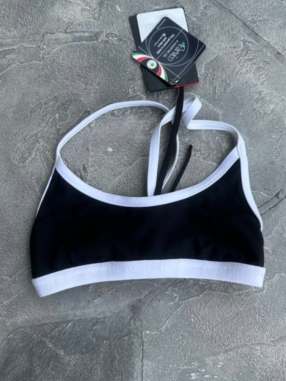 Roka Bikini Swimsuit Top, Black White & Pink - Size XS 30, NWT